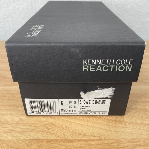 Kenneth Cole Reaction Show the Bay MT Pewter Ballet Flats Women's Size 6 - Picture 10 of 10